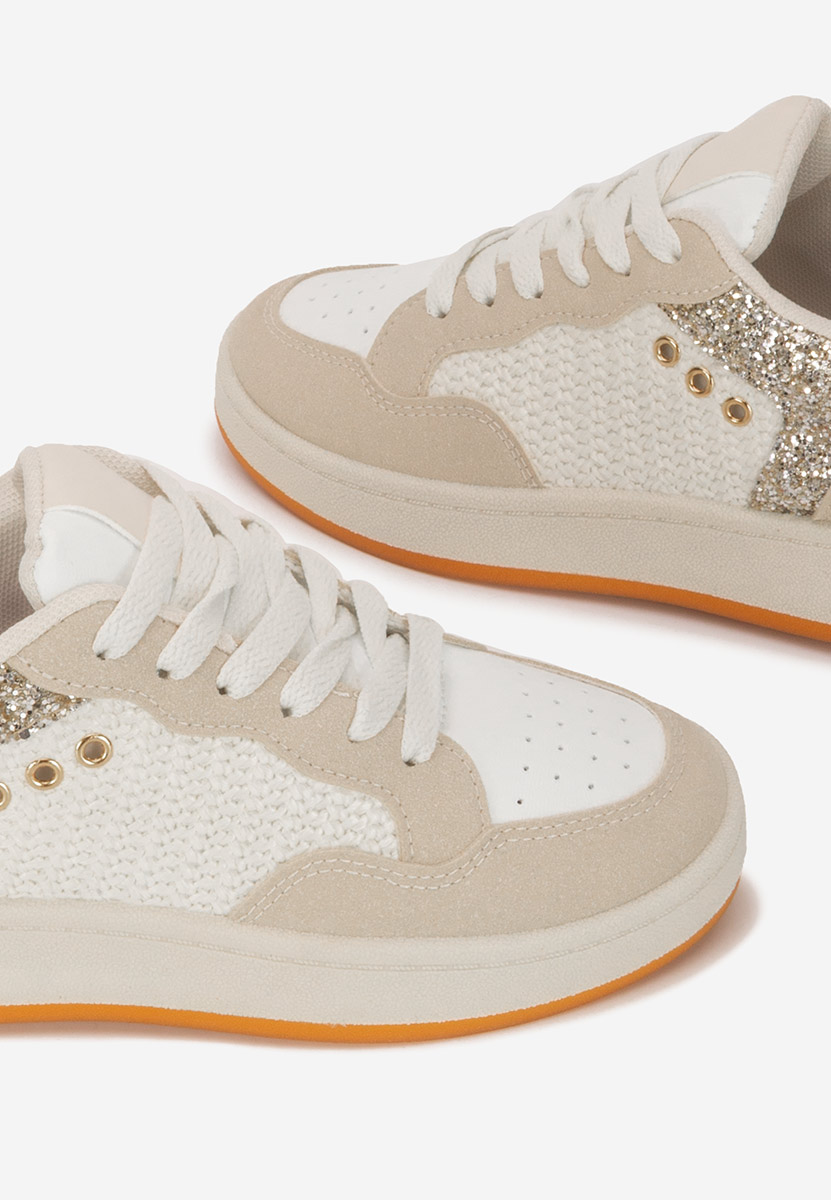 Beżowe sneakersy damskie Nerina