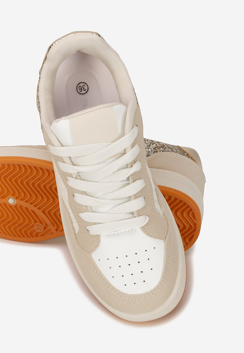 Beżowe sneakersy damskie Nerina
