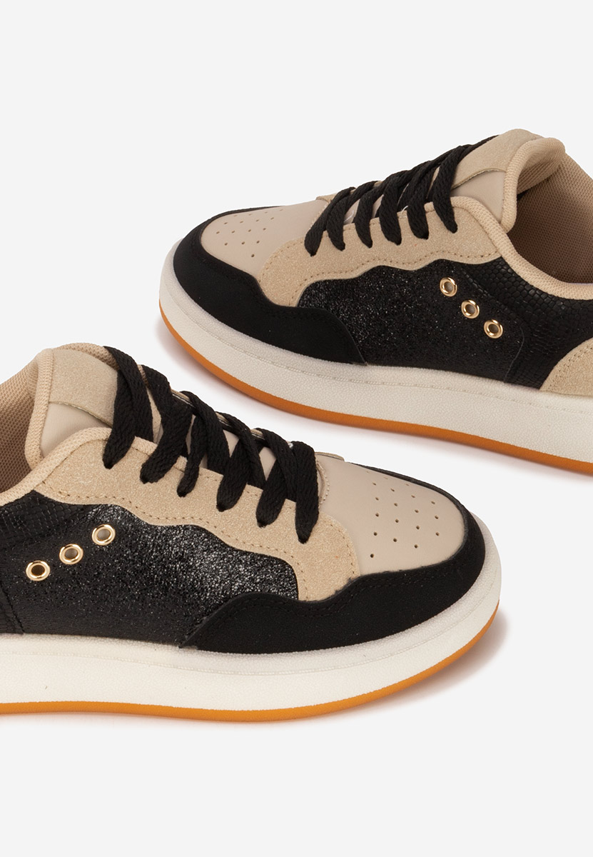 Czarne sneakersy damskie Nerina