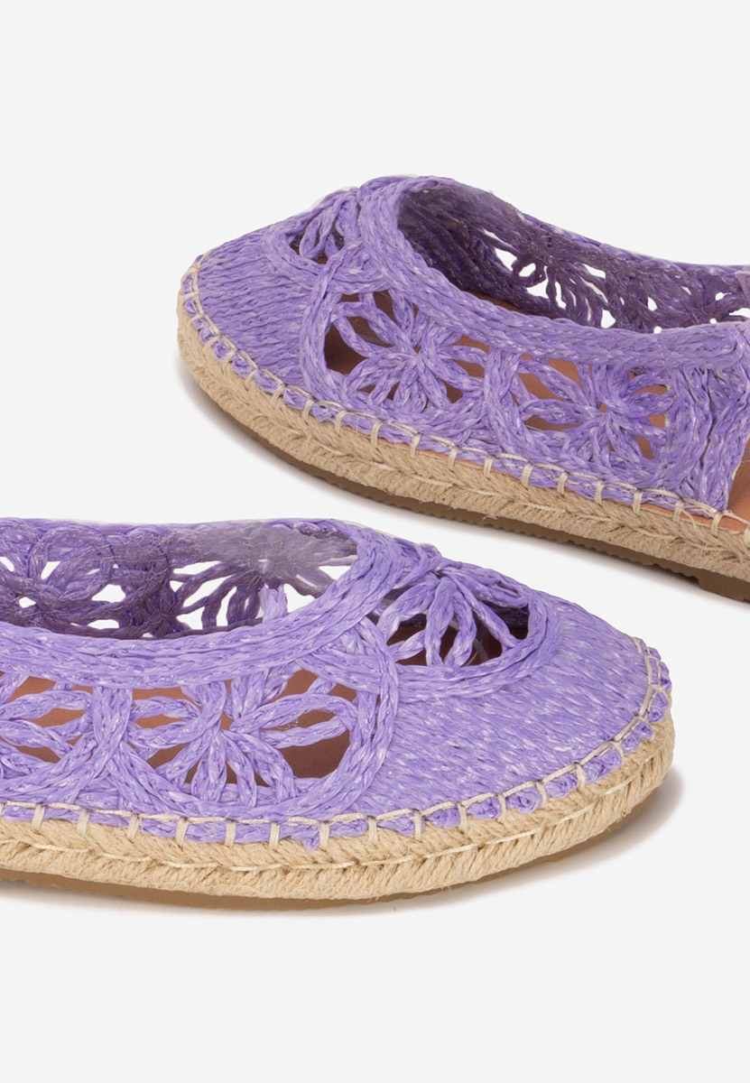 Fioletowe espadryle damskie Mistala