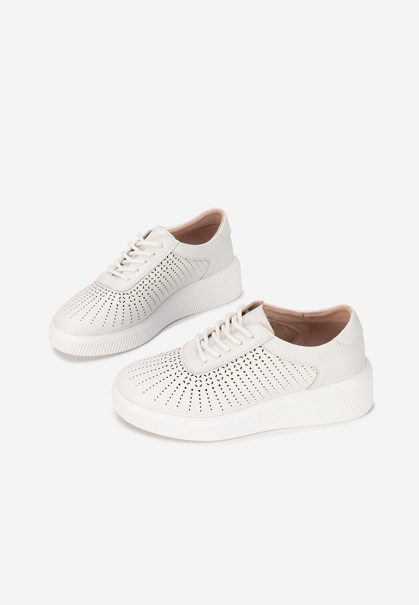 Białe sneakersy damskie Oleiana