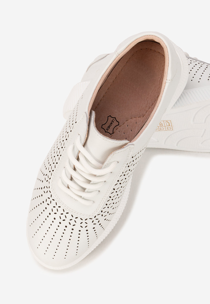 Białe sneakersy damskie Oleiana
