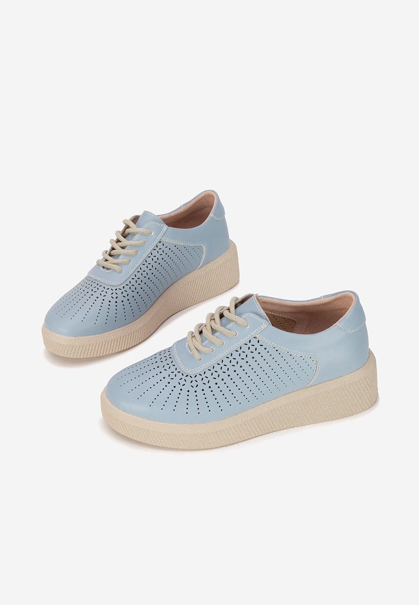 Niebieskie sneakersy damskie Oleiana