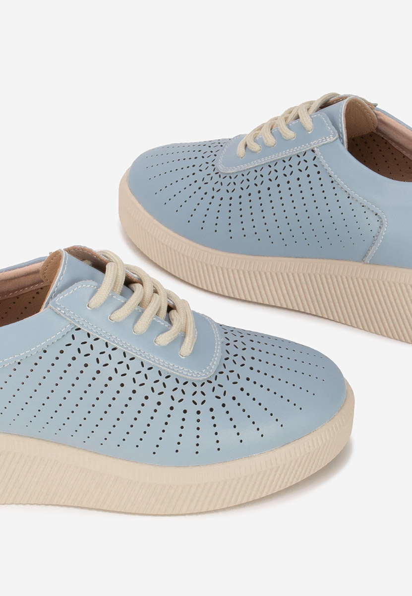 Niebieskie sneakersy damskie Oleiana