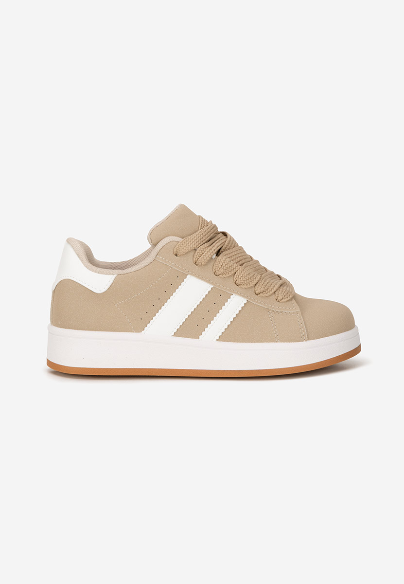Camelowe sneakersy damskie Antoneta