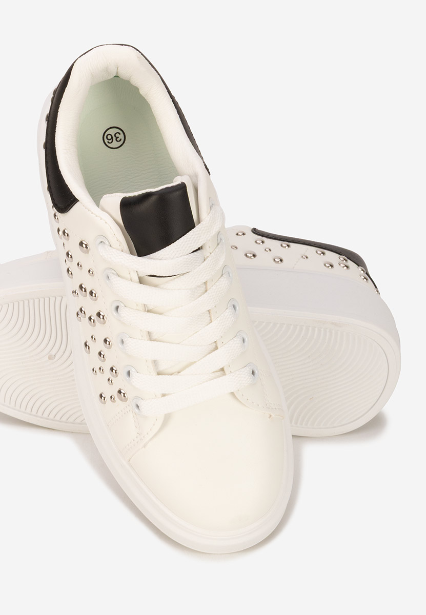 Białe sneakersy na platformie Lindalia