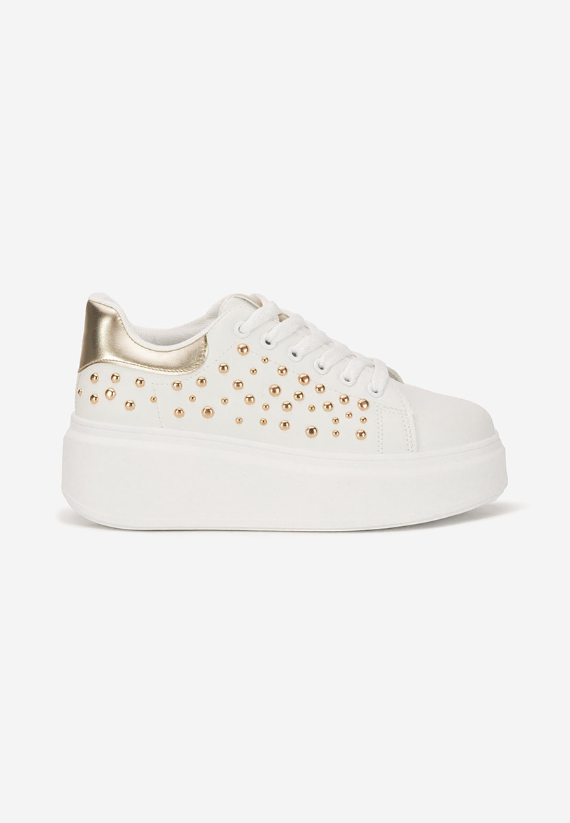 Białe sneakersy na platformie Lindalia V3