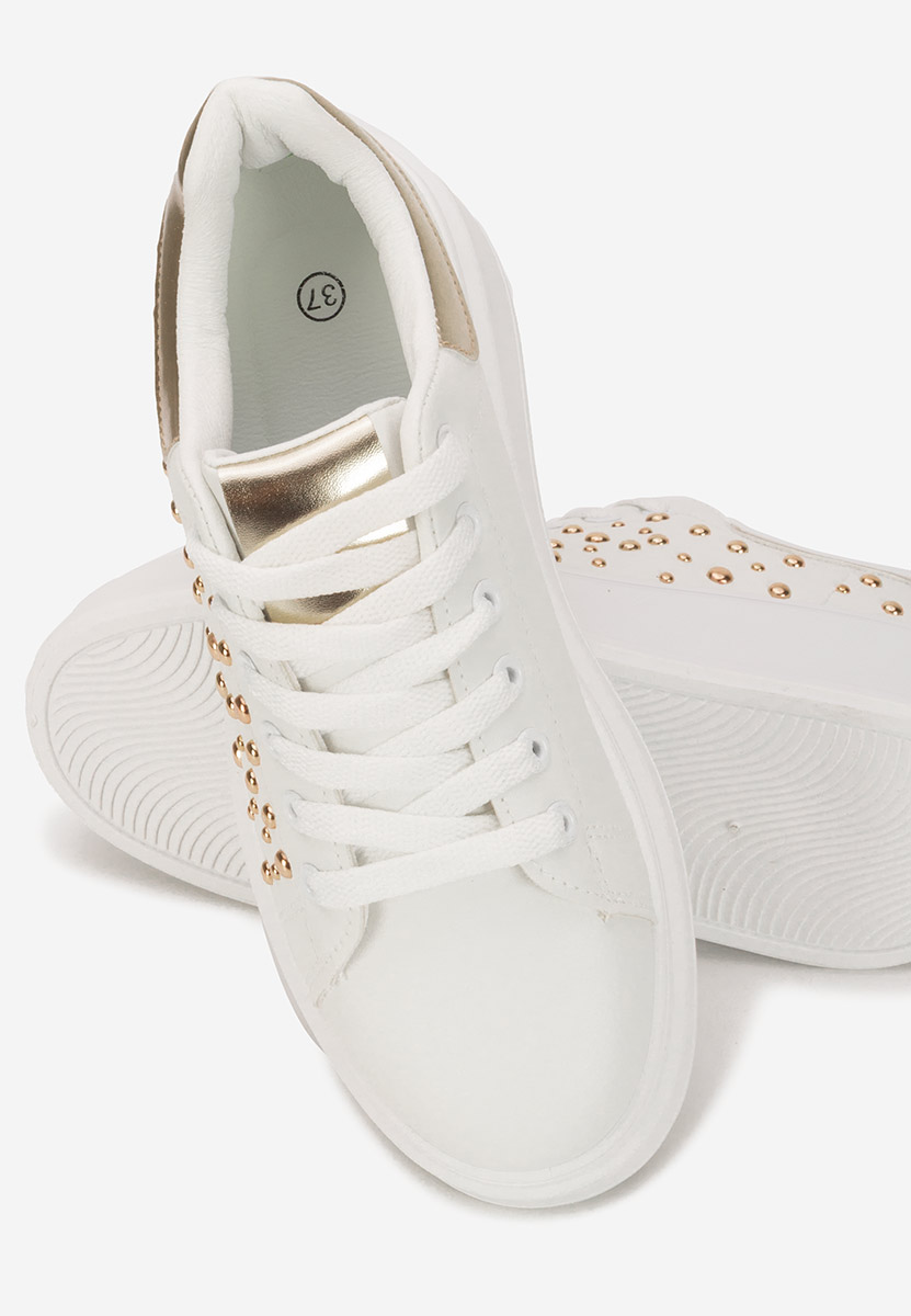 Białe sneakersy na platformie Lindalia V3