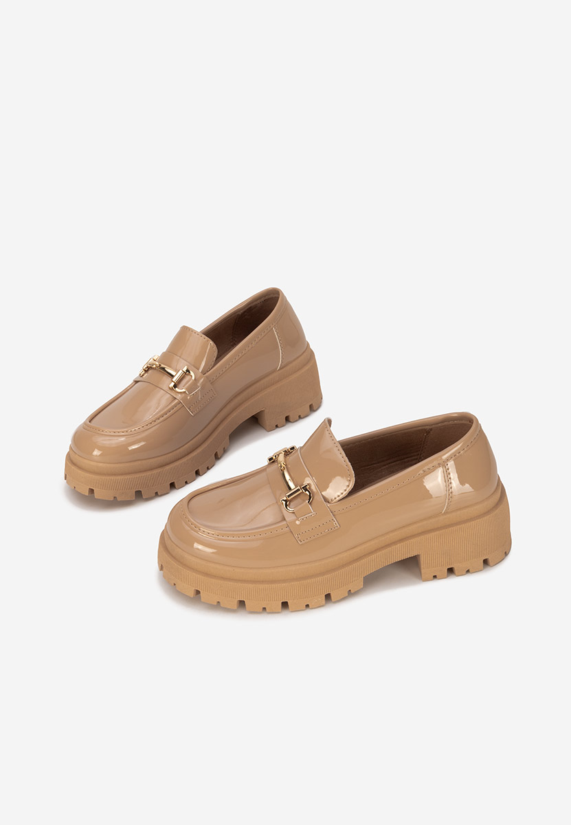 Khaki mokasyny damskie Elvilia