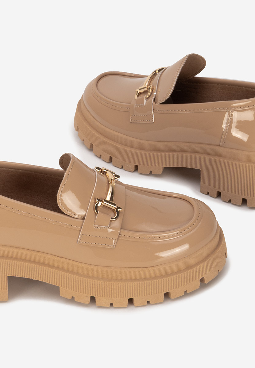 Khaki mokasyny damskie Elvilia