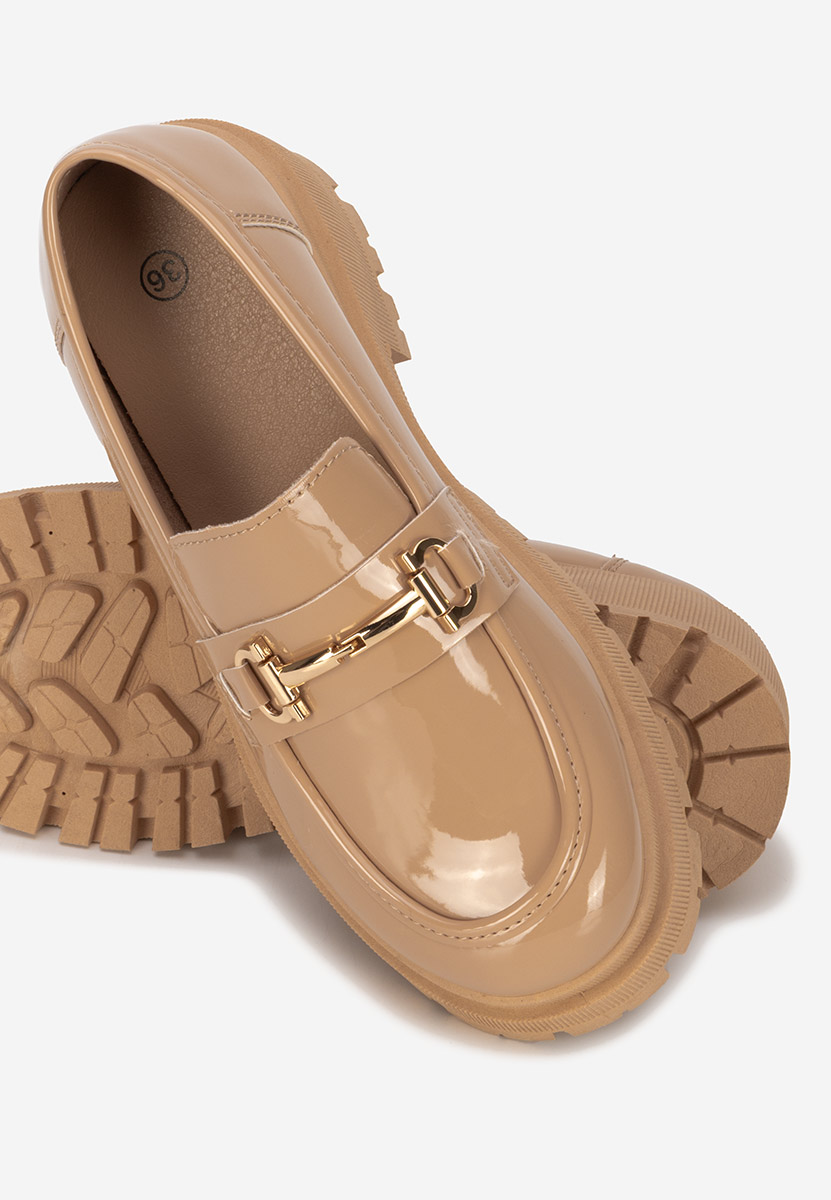 Khaki mokasyny damskie Elvilia