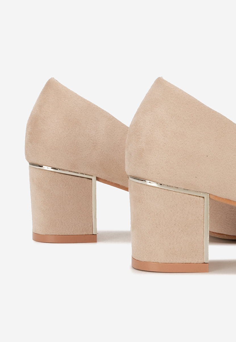 Khaki czółenka na słupku Avaloria
