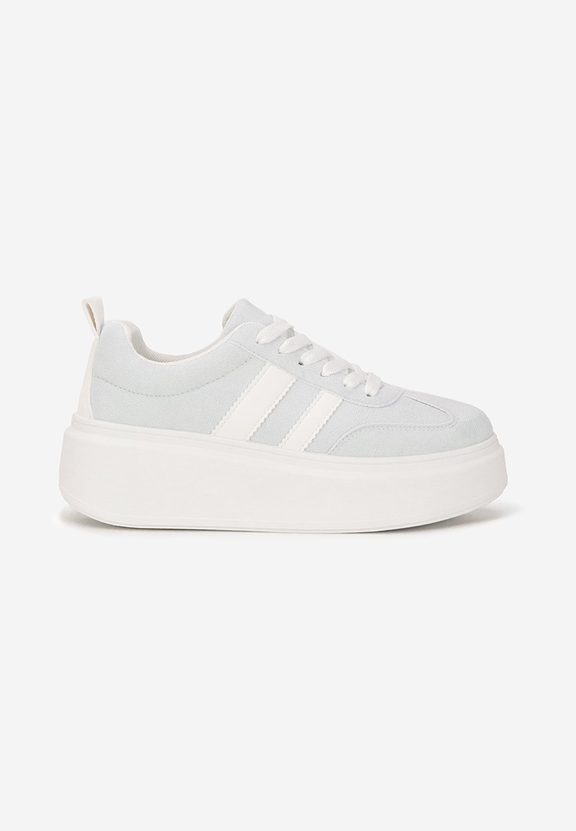 Niebieskie sneakersy na platformie Semana