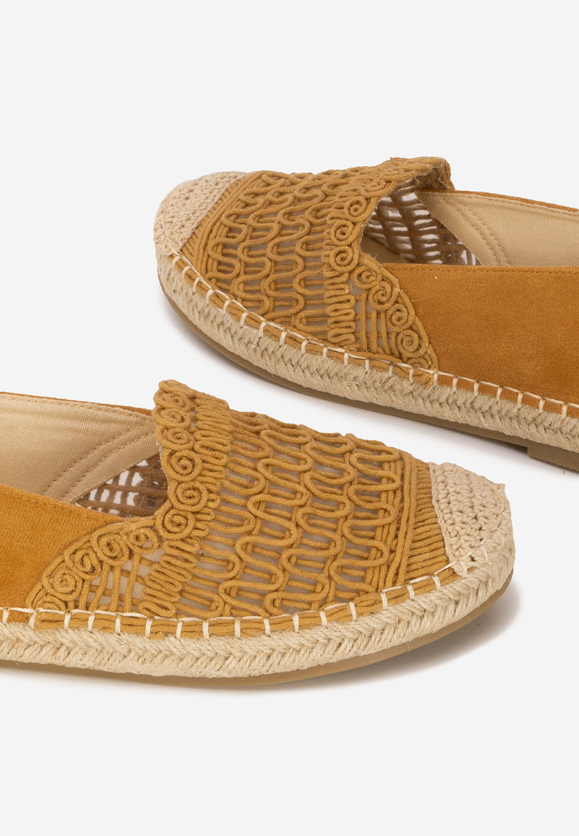 Camelowe espadryle damskie Henley