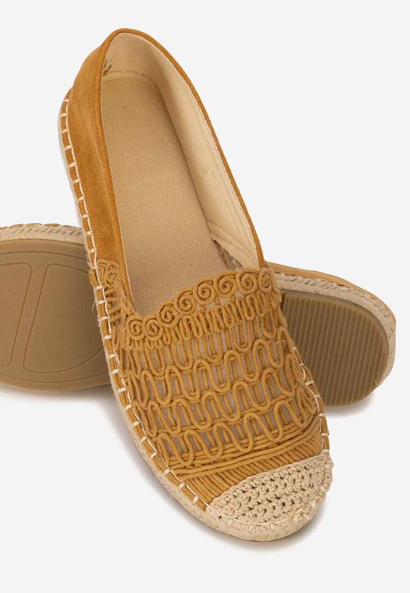 Camelowe espadryle damskie Henley
