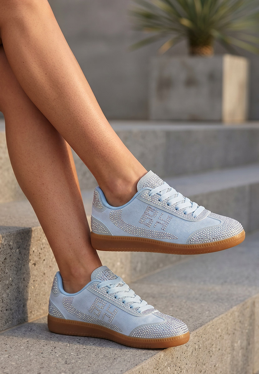 Niebieskie sneakersy damskie Magdalene