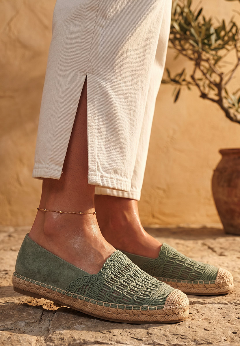 Zielone espadryle damskie Henley