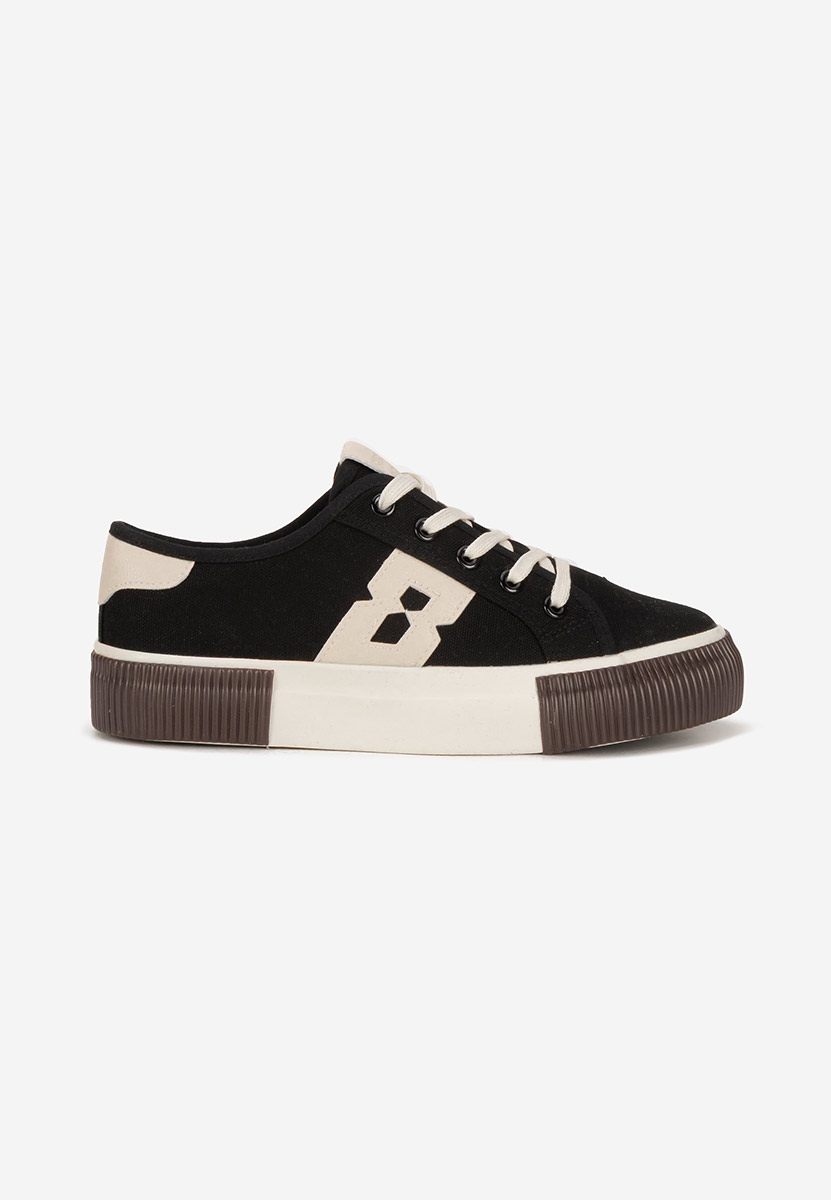 Czarne sneakersy damskie Cleria