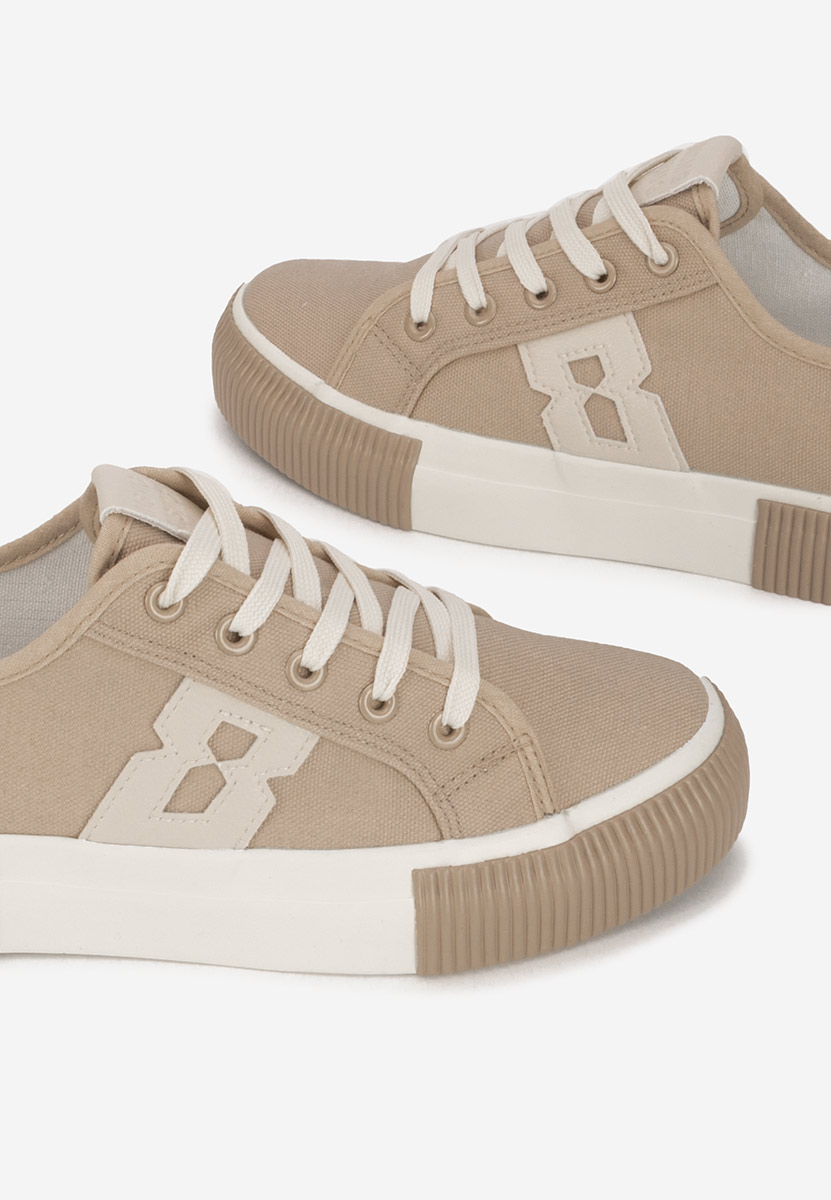 Beżowe sneakersy damskie Cleria