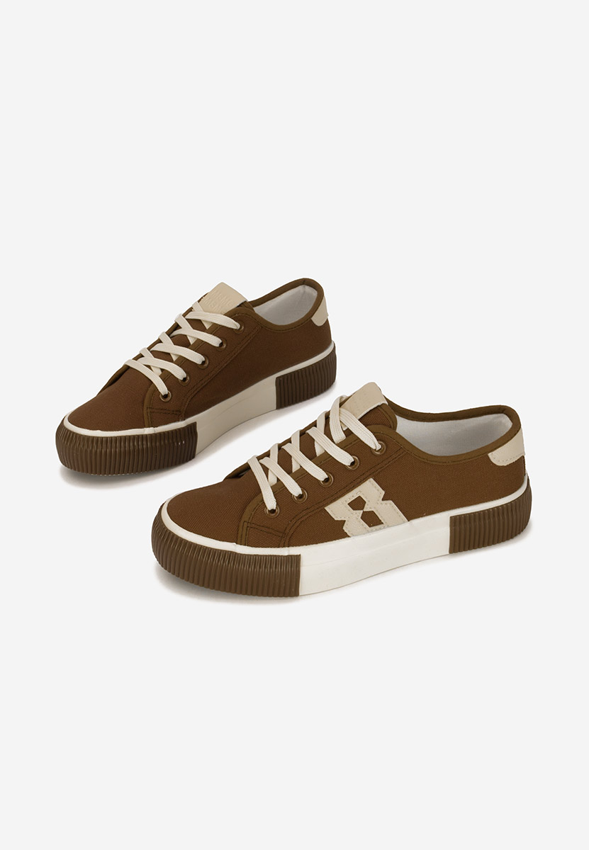 Brązowe sneakersy damskie Cleria V3