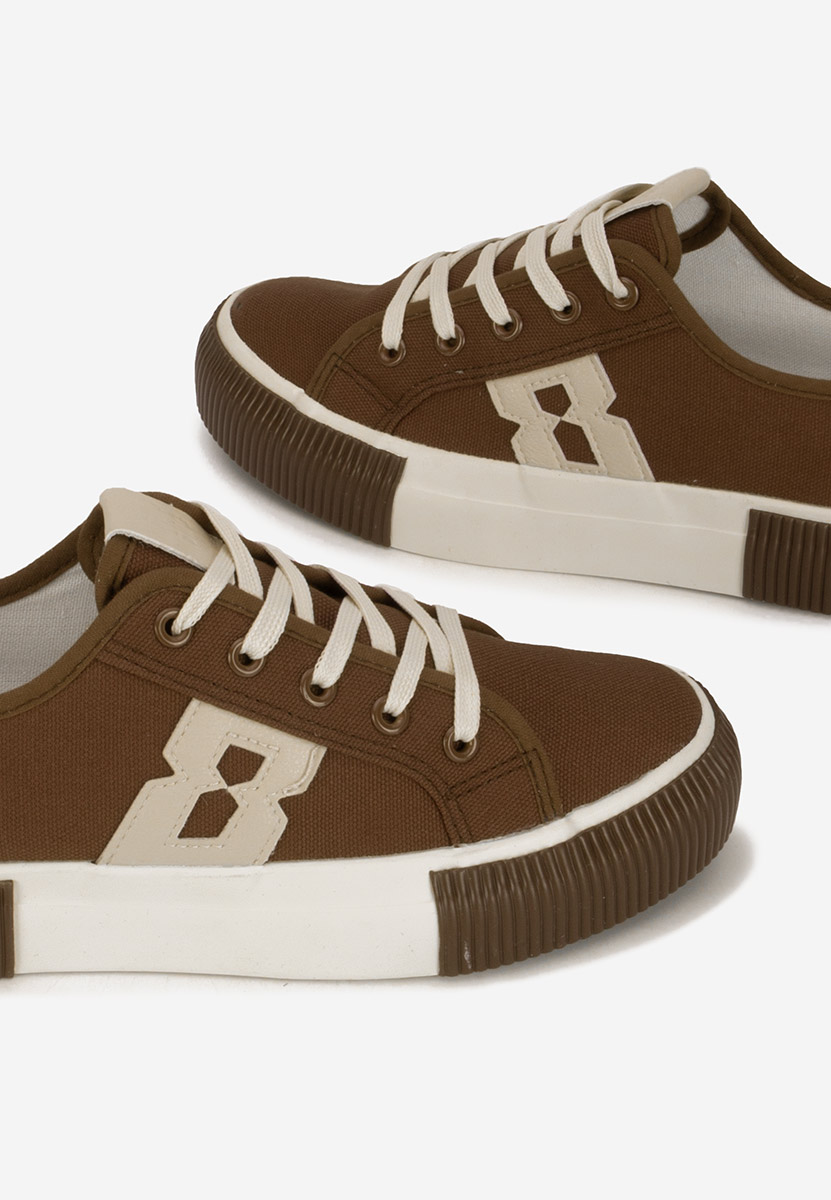 Brązowe sneakersy damskie Cleria V3