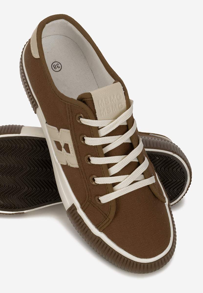 Brązowe sneakersy damskie Cleria V3