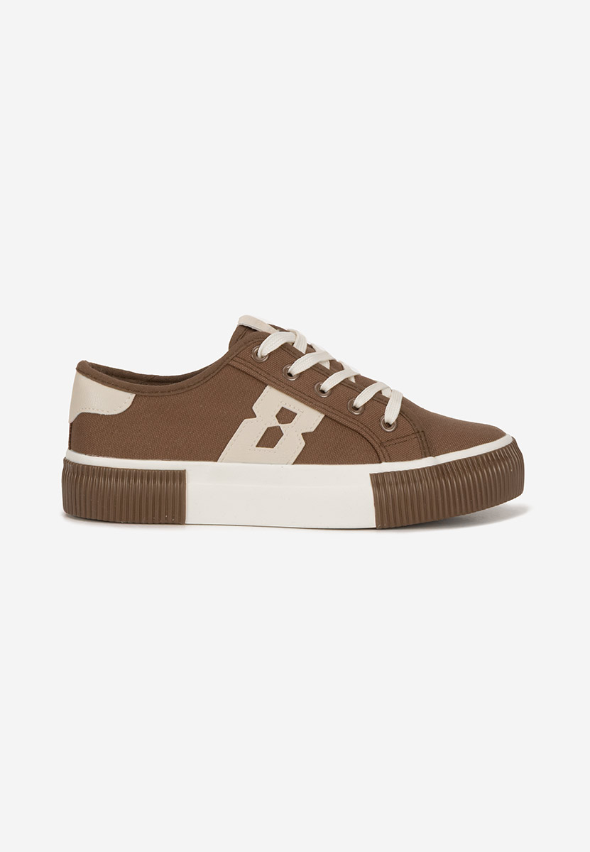Brązowe sneakersy damskie Cleria V2