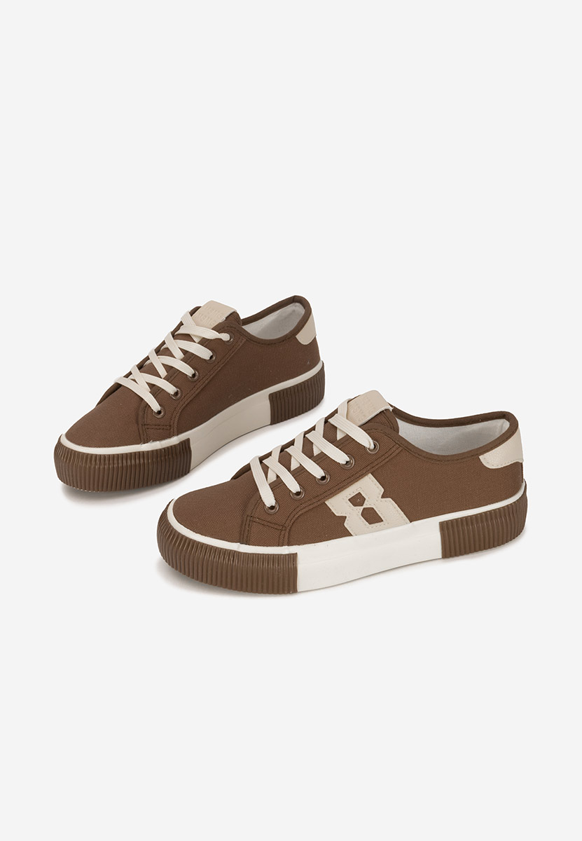 Brązowe sneakersy damskie Cleria V2