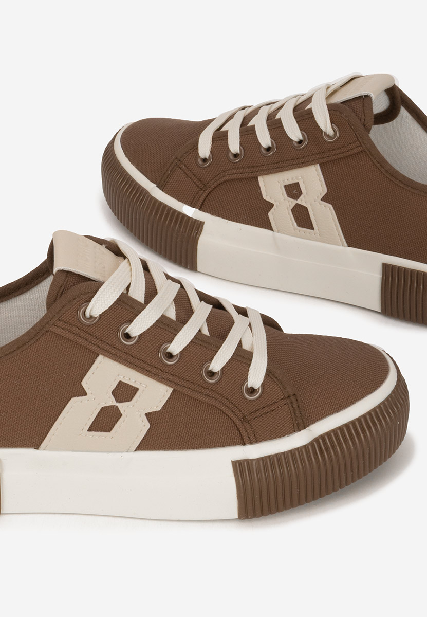 Brązowe sneakersy damskie Cleria V2