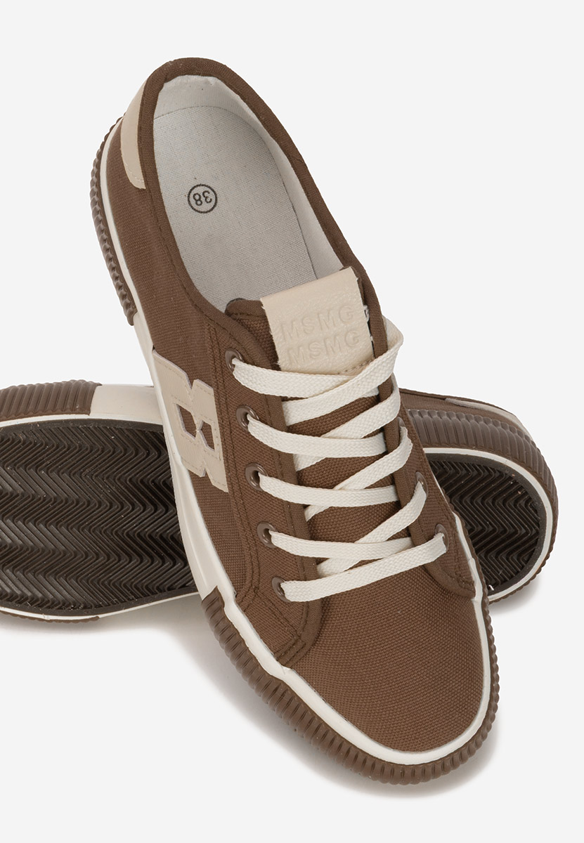 Brązowe sneakersy damskie Cleria V2