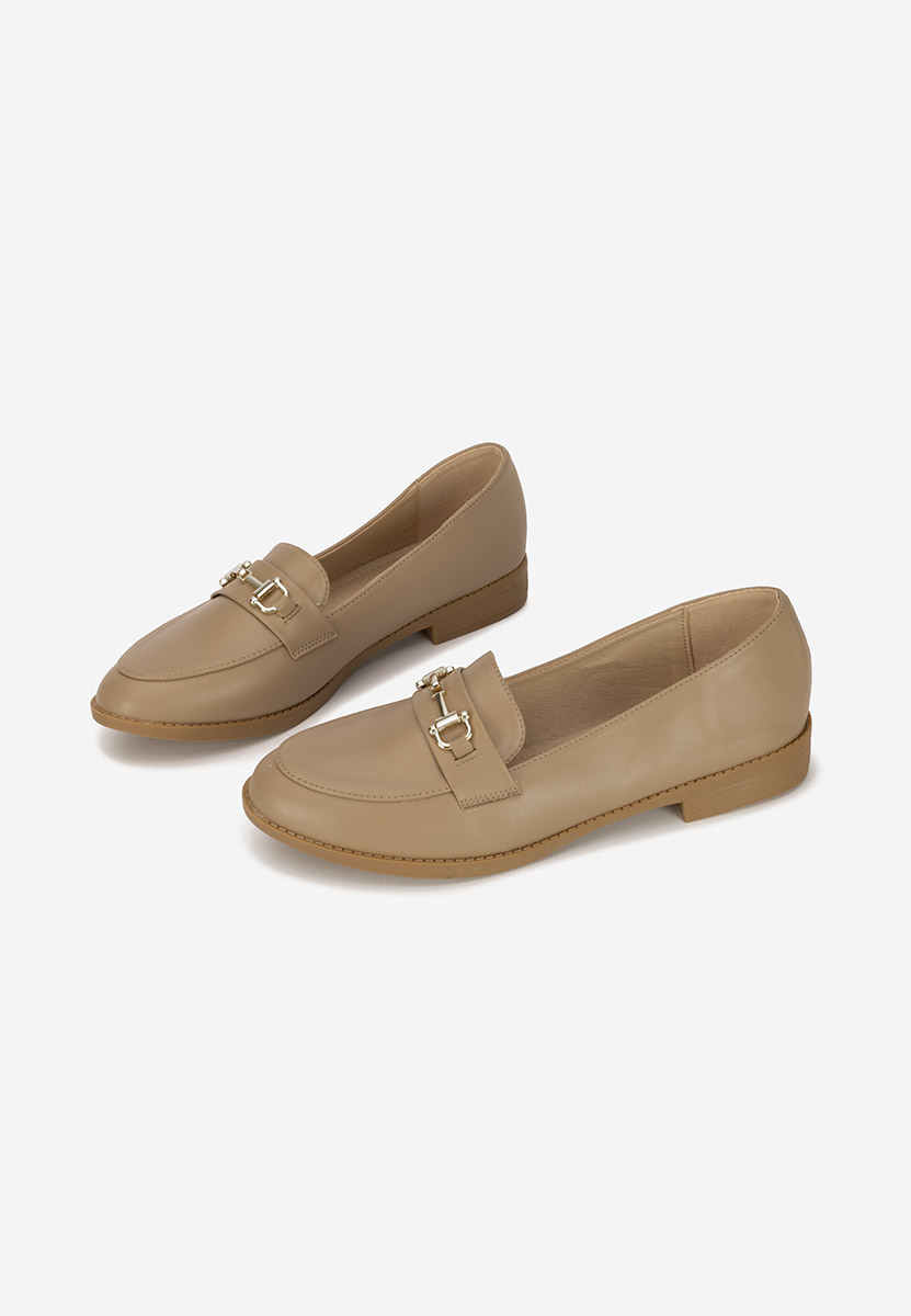 Khaki mokasyny damskie Xeniana
