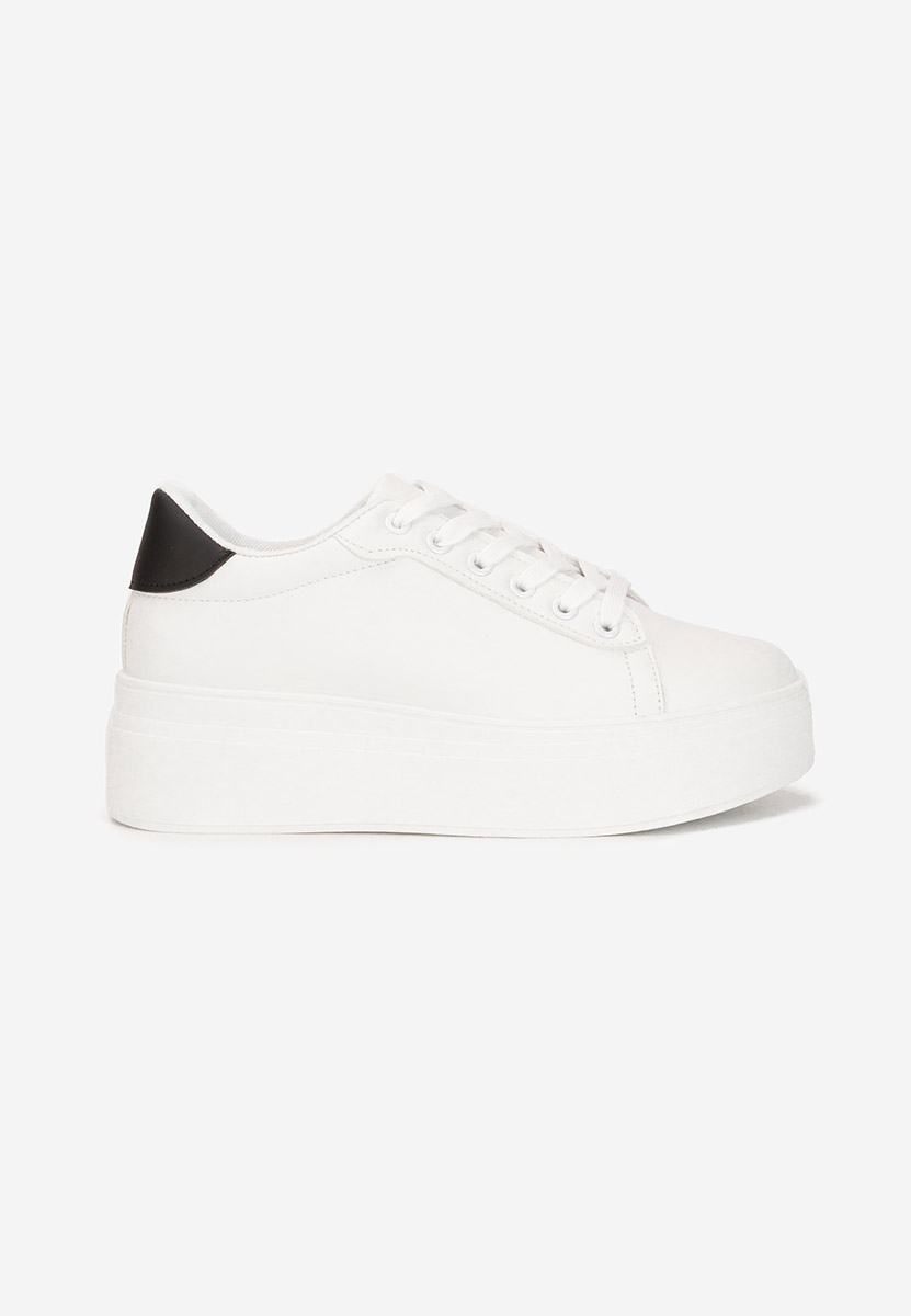 Białe sneakersy na platformie Albea V2