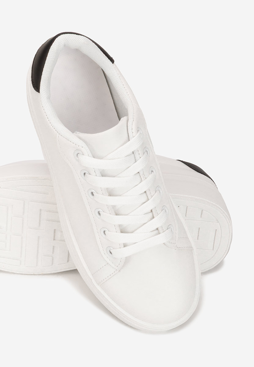 Białe sneakersy na platformie Albea V2