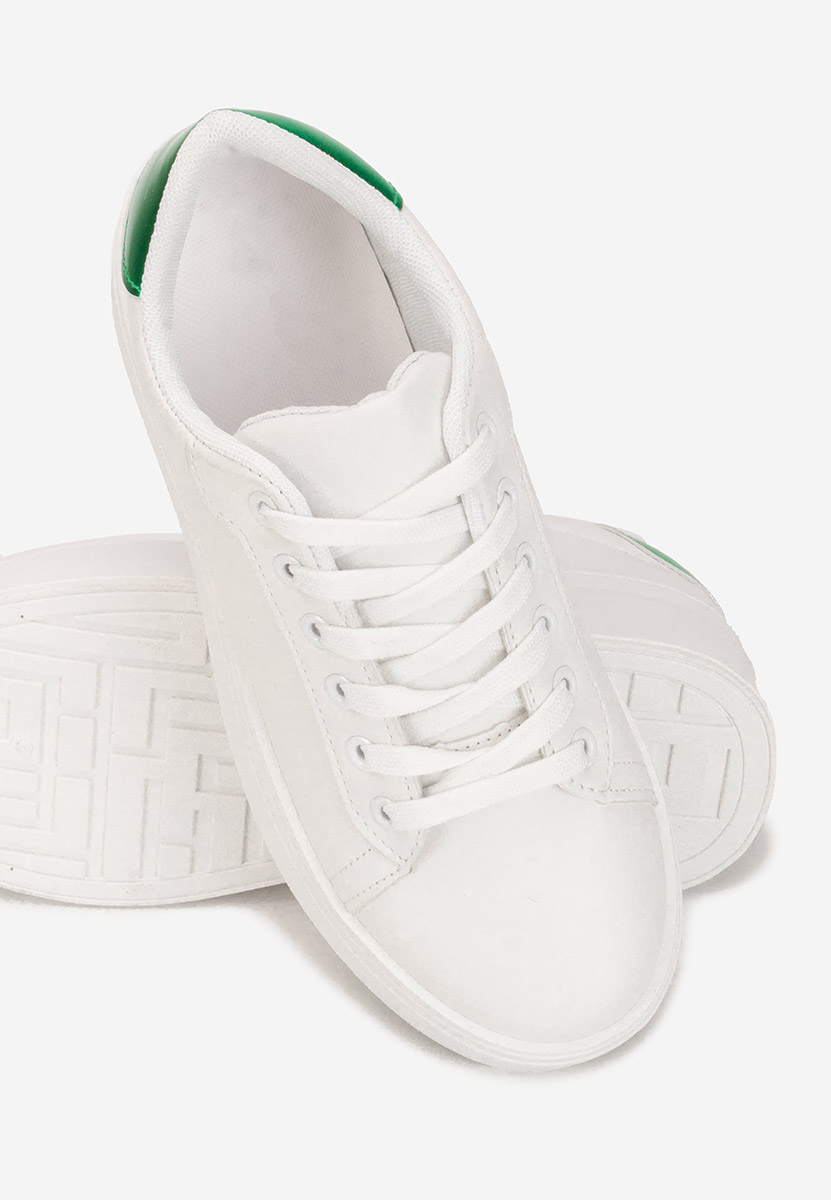 Białe sneakersy na platformie Albea V3
