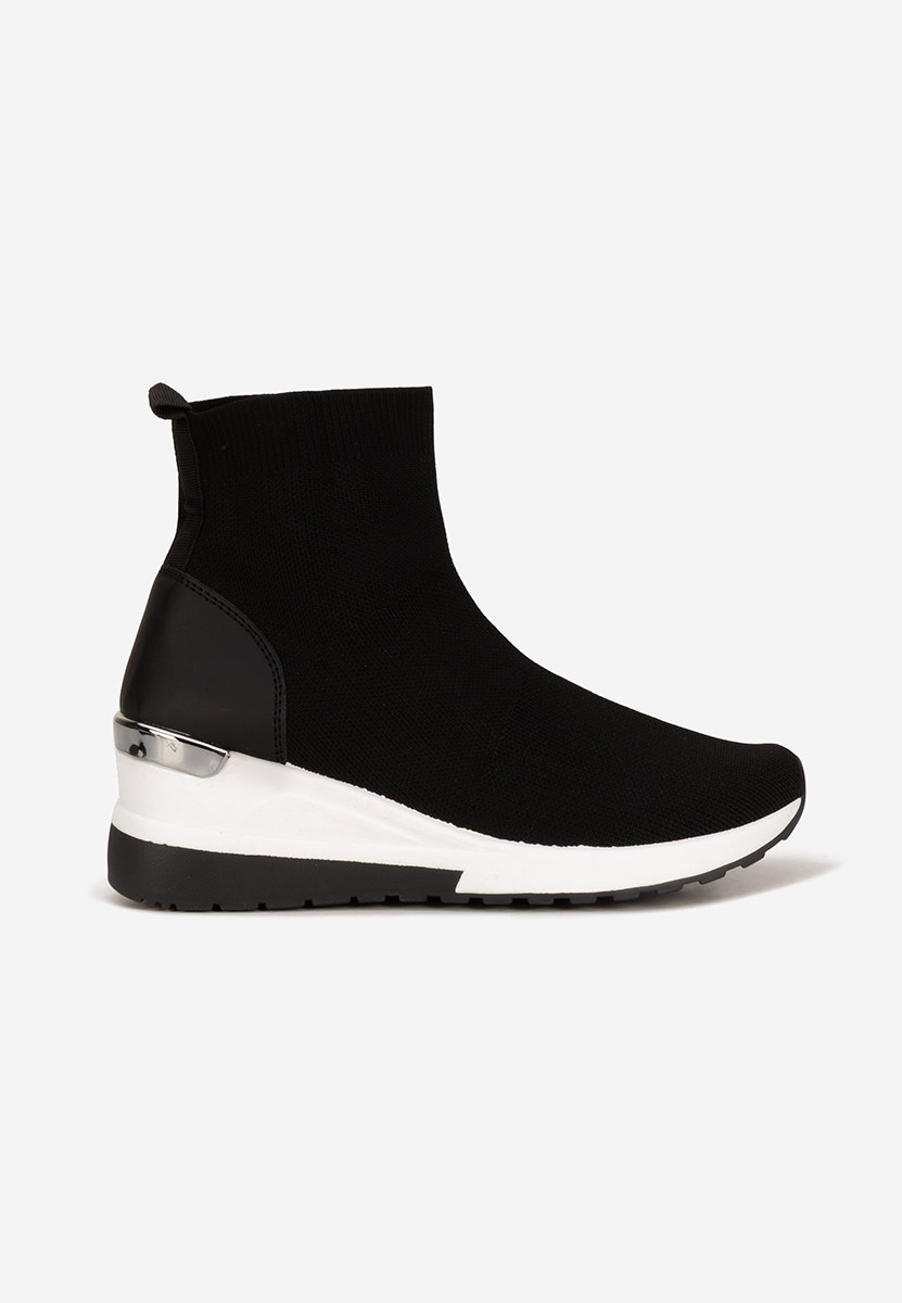 Czarne sneakersy wysokie Jessina