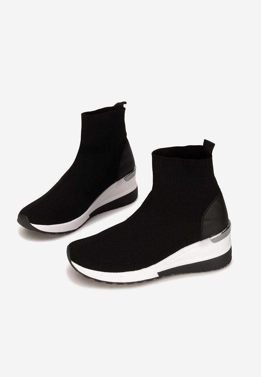 Czarne sneakersy wysokie Jessina