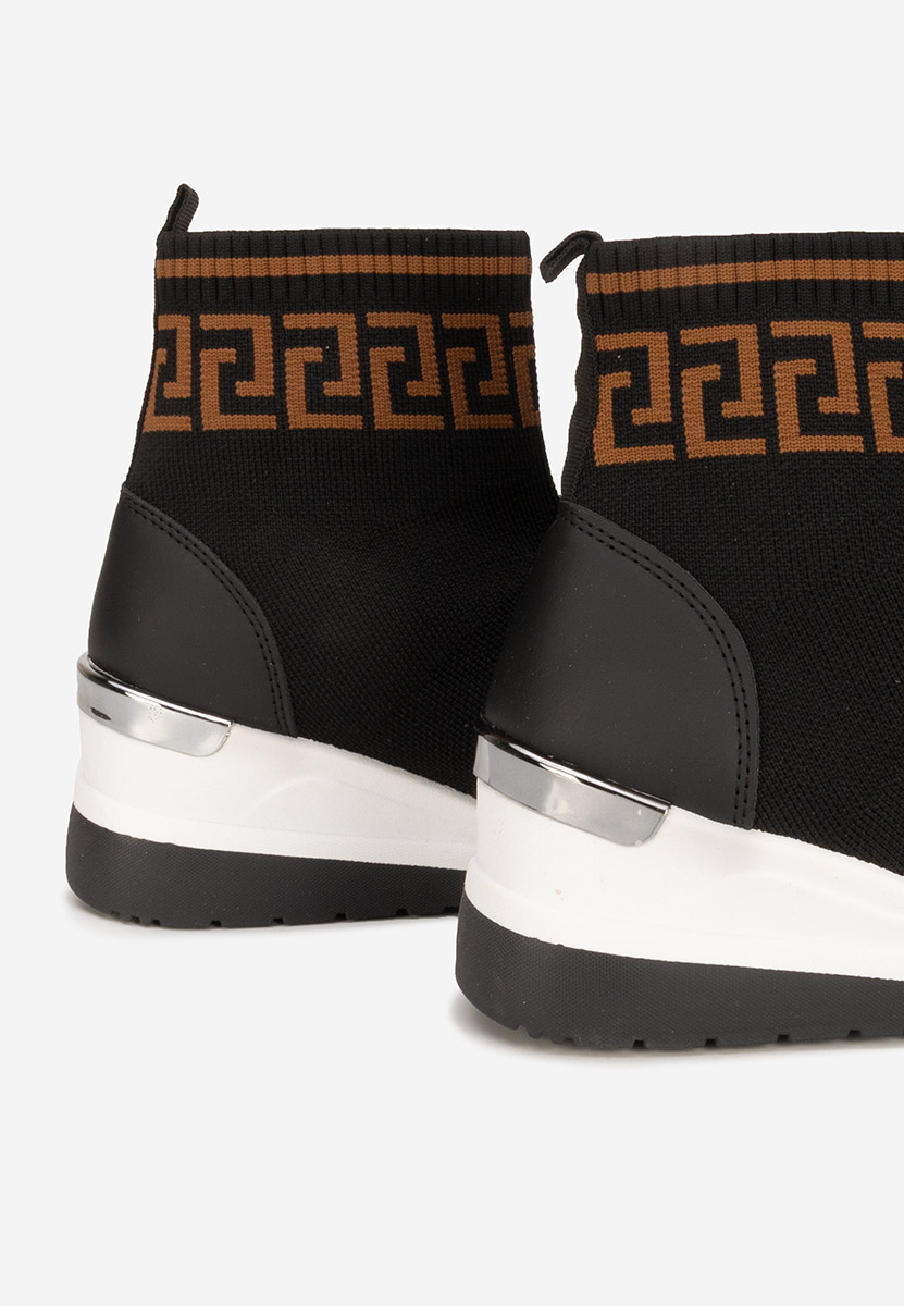 Czarne sneakersy wysokie Ofelina