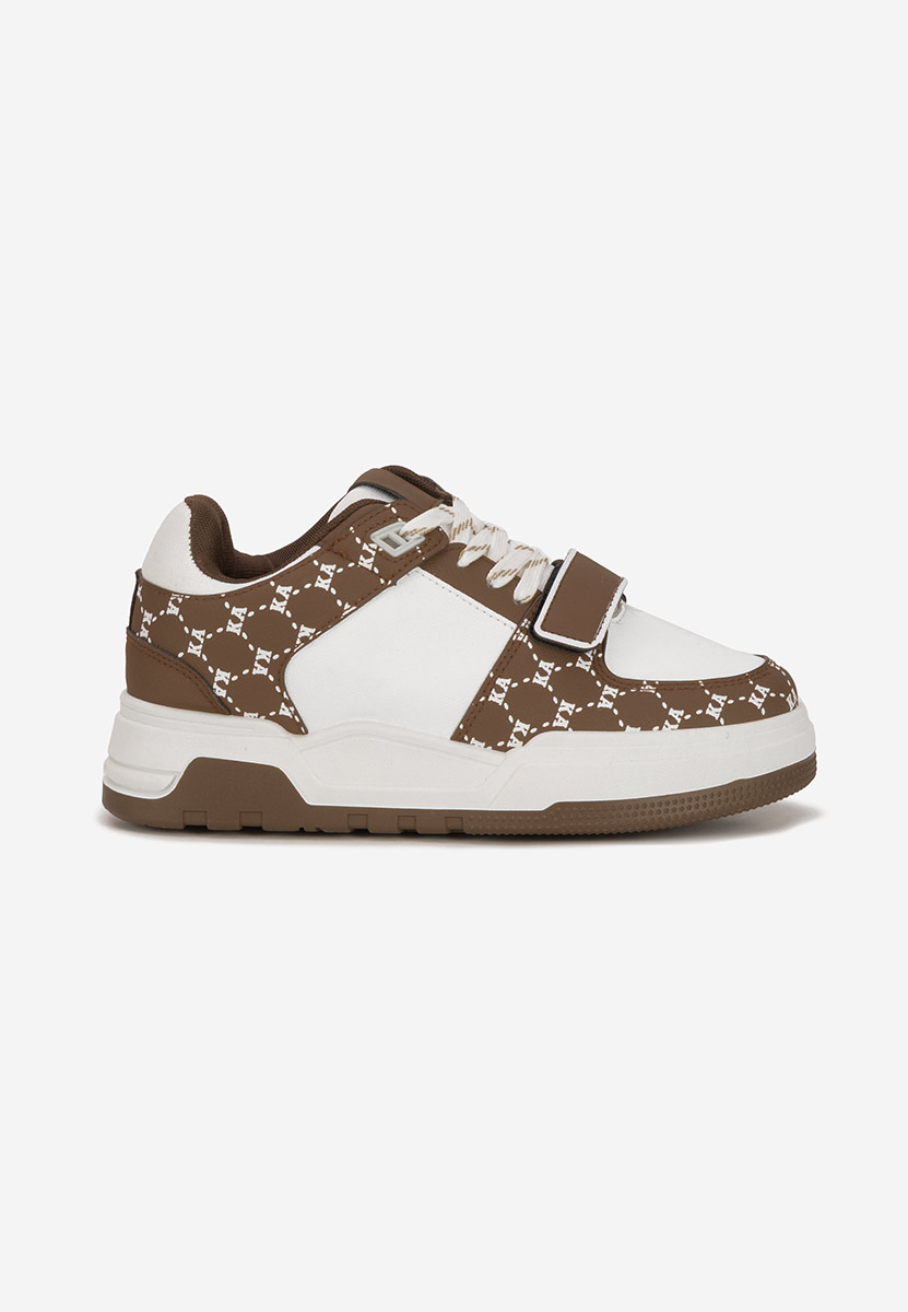 Brązowe sneakersy damskie Rosellia