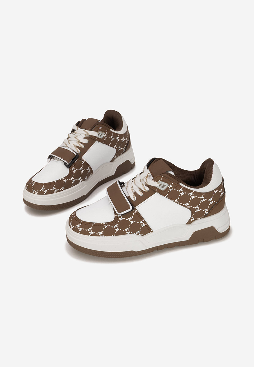 Brązowe sneakersy damskie Rosellia
