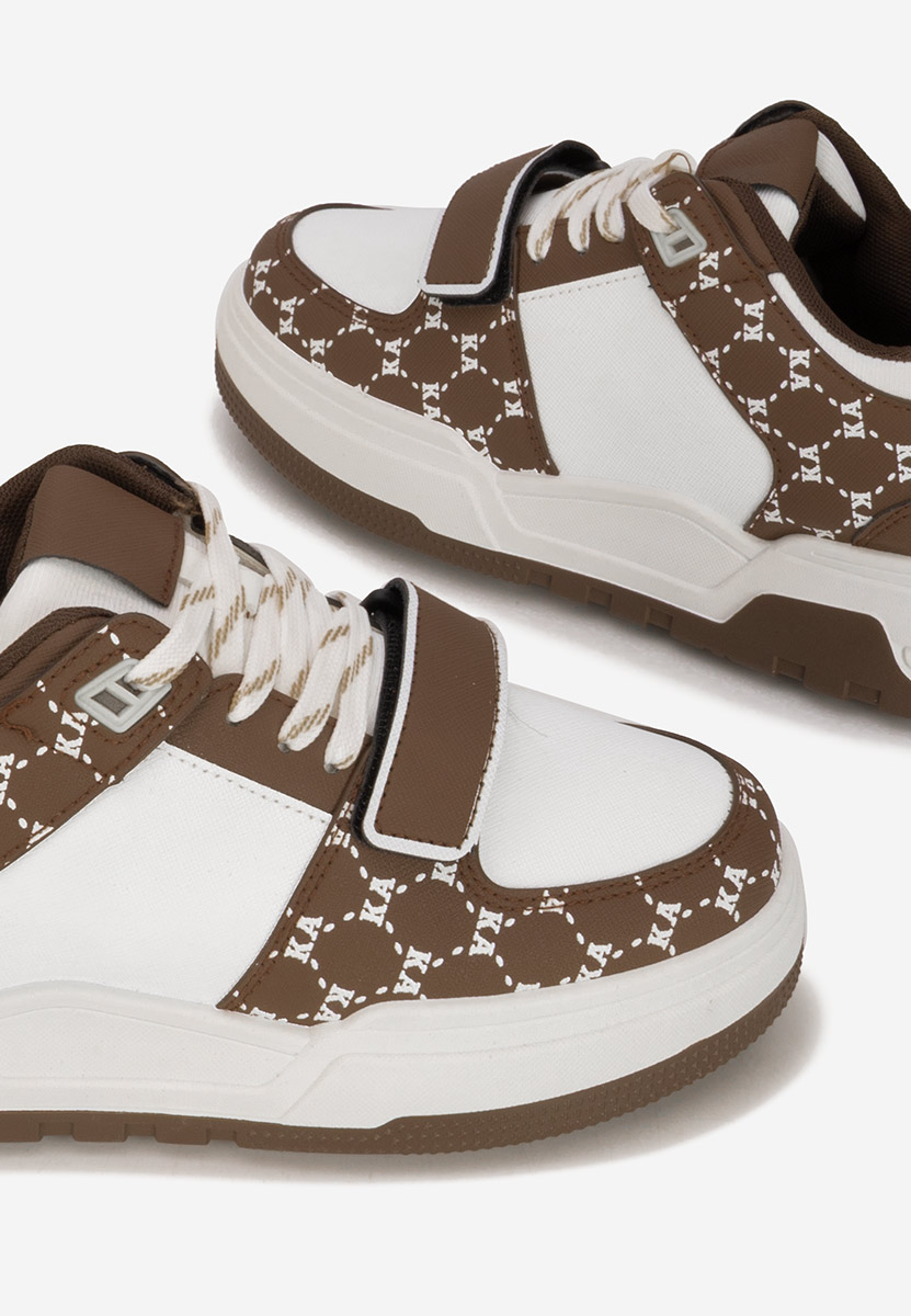 Brązowe sneakersy damskie Rosellia