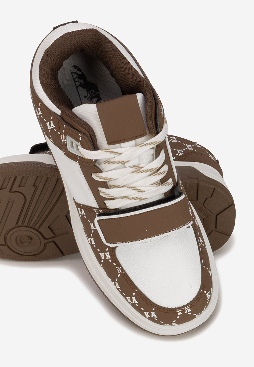 Brązowe sneakersy damskie Rosellia