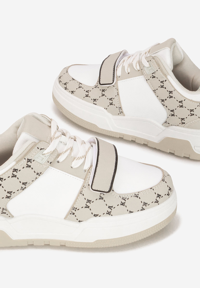 Beżowe sneakersy damskie Rosellia