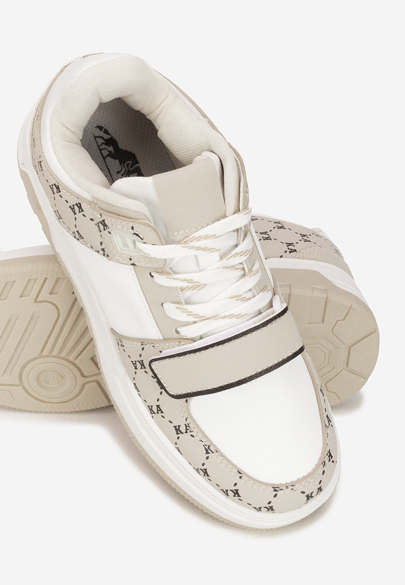 Beżowe sneakersy damskie Rosellia