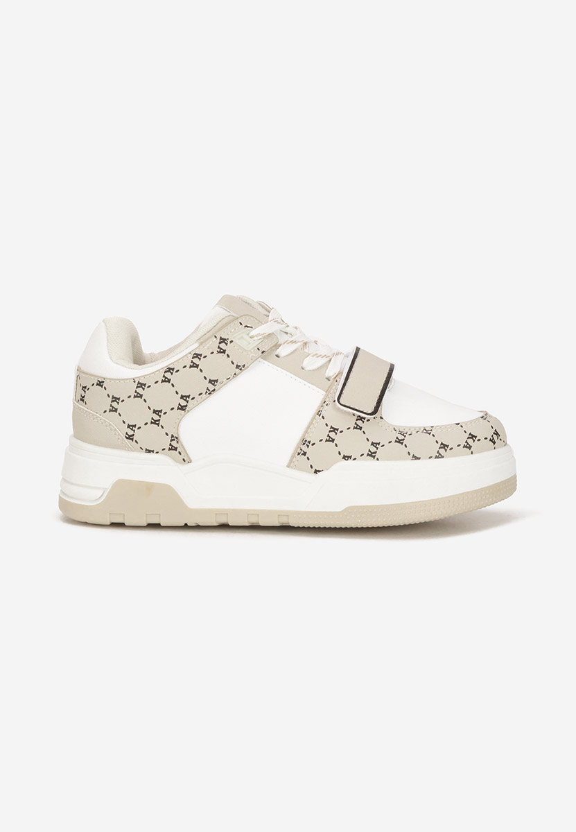 Beżowe sneakersy damskie Rosellia