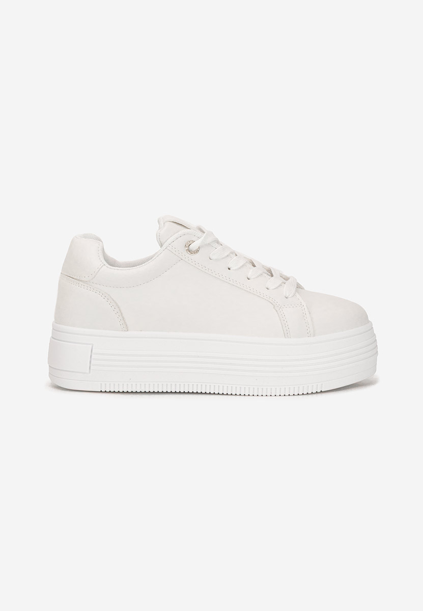 Białe sneakersy na platformie Sidoneya