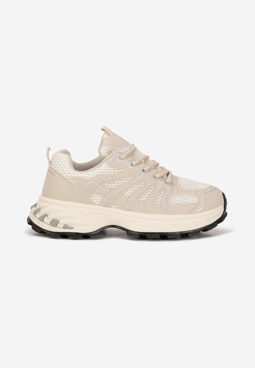Beżowe sneakersy damskie Maliania