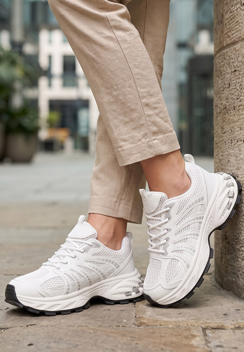 Białe sneakersy damskie Maliania