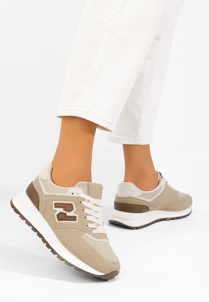 Khaki sneakersy damskie Neilina
