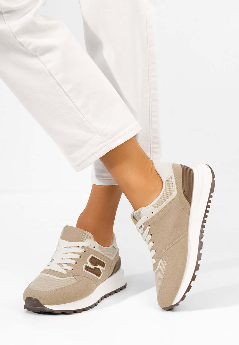 Khaki sneakersy damskie Neilina