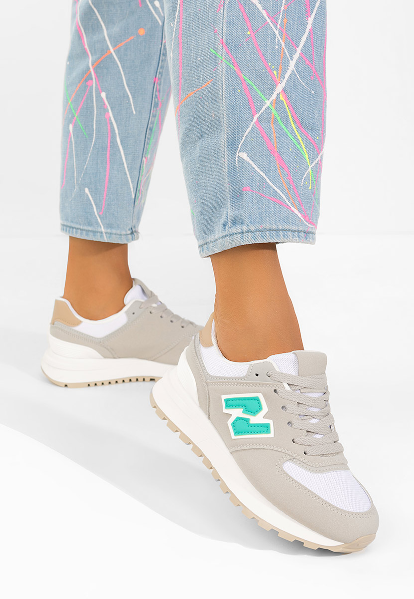 Szare sneakersy damskie Neilina